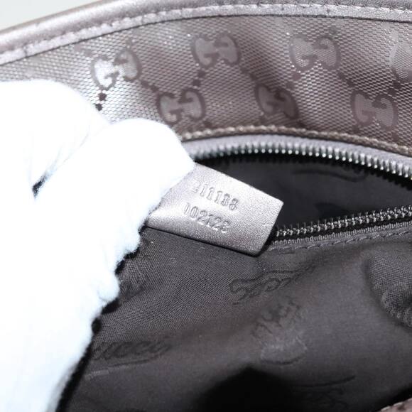 GUCCI GG Implementation Tote Bag Silver Metallic - Picture 13 of 13